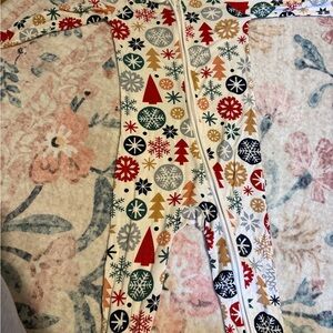 Little Sleepies Red and Blue Snowflake Zippies